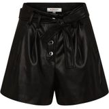 Morgan - Shorts - Zwart - Kunstleer met Riem