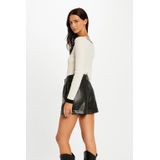 Morgan - Gebreide Trui - Ecru - Viscosemix - V-hals - Lange Mouwen