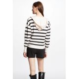 Morgan - Pullover - Zwart - Viscosemix - Met Capuchon