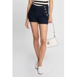 Morgan - Regular Fit - Denim Short - Donkerblauw - Katoenmix