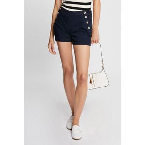 Morgan - Regular Fit - Denim Short - Donkerblauw - Katoenmix
