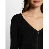 MORGAN - Vest - Zwart - Viscose - Lange Mouwen - V-hals