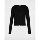 MORGAN - Vest - Zwart - Viscose - Lange Mouwen - V-hals