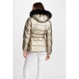 MORGAN - Donsjas - Goudbruin - Polyester - Halflang met Kap