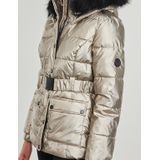 MORGAN - Donsjas - Goudbruin - Polyester - Halflang met Kap