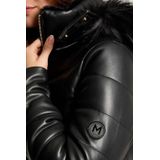 MORGAN - Korte Donsjas - Zwart - Synthetisch Materiaal