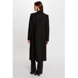 Morgan - Leren Jas - Zwart - Dames - Met Reverskraag en Knoopsluiting