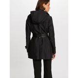 Morgan - - Jas - Zwart - Polyestermix - Overslagkraag, Lange Mouwen, Knoopsluiting