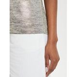 MORGAN - T-shirt - Goudkleur - Polyester - Korte Mouwen - V-hals