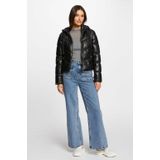 Morgan - Gewatteerde Winterjas - Zwart - Met Capuchon