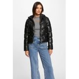 Morgan - Gewatteerde Winterjas - Zwart - Met Capuchon