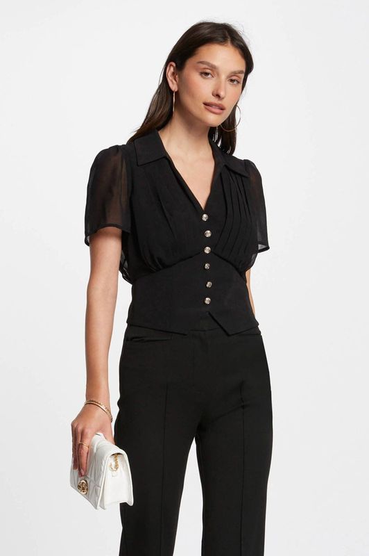 Morgan - Blousetop - Zwart