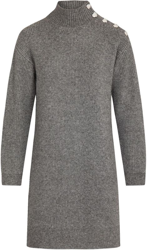 MORGAN - Sweaterjurk - Antraciet Grijs - Lange Mouwen