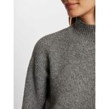 MORGAN - Trui - Grijs - Fijn Tricot - Opstaande Kraag