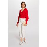MORGAN - Trui - Rood - V-hals - Fijn Tricot