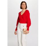 MORGAN - Trui - Rood - V-hals - Fijn Tricot