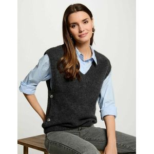 Morgan - Spencer - Antraciet - Mouwloos - V-hals