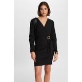 Jurk - 242-RJIMY - Effen - Kort - Aansluitende Pasvorm - Lange Mouw