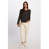 Morgan - Gebreide Trui - Antraciet - Dames - Panterprint - Lange Mouwen