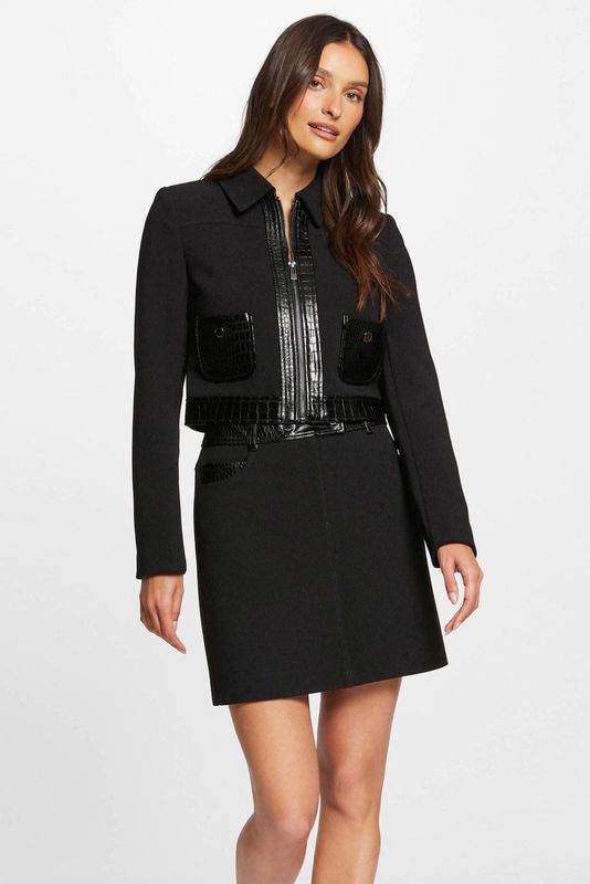 Morgan - Leren Jasje - Zwart - Dames