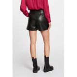 MORGAN - Shorts - Zwart - Kunstleer - Knoopdetail