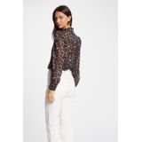 Morgan - Blouse - Panterprint - Bruin/Lichtbruin