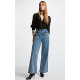 MORGAN - Shirt met Lange Mouwen - Zwart - Polyester