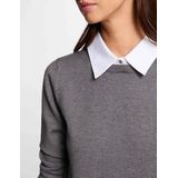 Morgan De Toi - Mshirt 251 - Trui - Lichtgrijs - Viscoseblend - Slim Fit