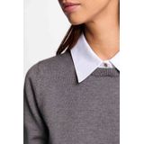 Morgan - Gebreide Trui - Lichtgrijs