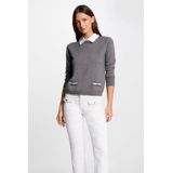 Morgan - Gebreide Trui - Lichtgrijs