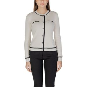 T-shirt - Effen - Jersey - Kwartmouw - Geribbelde Kraag - Sierstenen