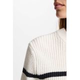 Gebreide Trui - Gestreept - Knitwear - Lange Mouw - Normale Pasvorm