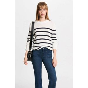 Gebreide Trui - Gestreept - Knitwear - Lange Mouw - Normale Pasvorm