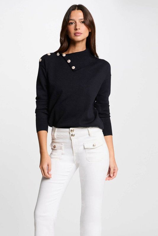 MORGAN - Trui - Marine - Fijn Tricot - Lange Mouwen