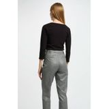 Morgan - Top - Zwart - V-hals - Driekwart Mouwen - Viscose met Kanten Details