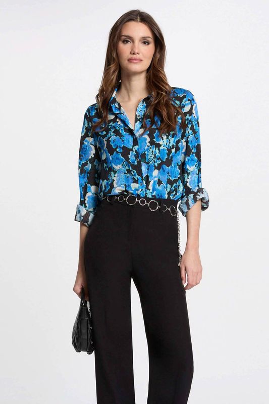 MORGAN - Bedrukt Hemd - Multicolor - Polyester - Tropische Print