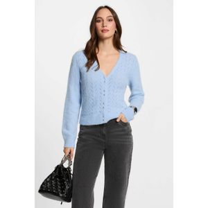 MORGAN - Kort Vest - Lichtblauw - Acryl