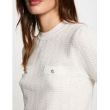 MORGAN - Trui - Off White - Polyester - Korte Mouwen