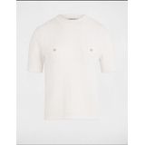 MORGAN - Trui - Off White - Polyester - Korte Mouwen