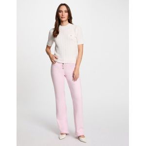 MORGAN - Trui - Off White - Polyester - Korte Mouwen