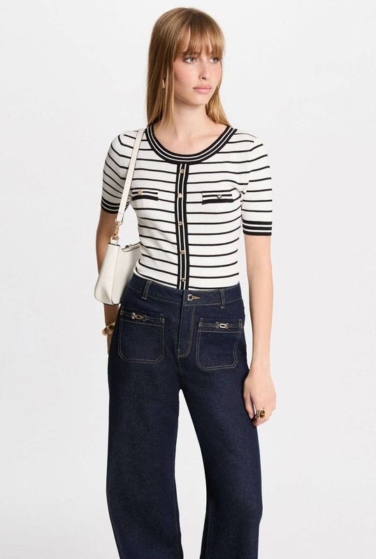 Morgan - Gebreide Trui - Wit