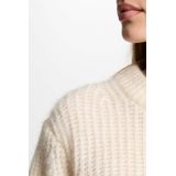 Morgan - Fijn Gebreide Trui - Ivoor - Mix van Polyester en Wol