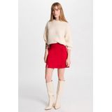 Morgan - Fijn Gebreide Trui - Ivoor - Mix van Polyester en Wol