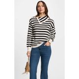 Morgan - Fijn Gebreide Trui - Ecru - Viscose - Opstaande Kraag