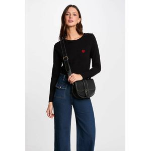 Morgan - Gebreide Trui - Zwart - Fijn Gebreid