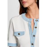 MORGAN - Korte Jurk - Wit - Korte Mouwen - Polyester