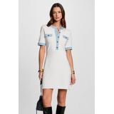 MORGAN - Korte Jurk - Wit - Korte Mouwen - Polyester
