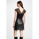 MORGAN - T-shirt - Zwart - Polyester - Korte Mouwen