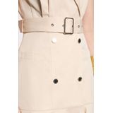 MORGAN - Korte Wikkeljurk - Beige Kleur - 100% Polyester