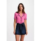 Morgan - Gebreid Vest - Roze
